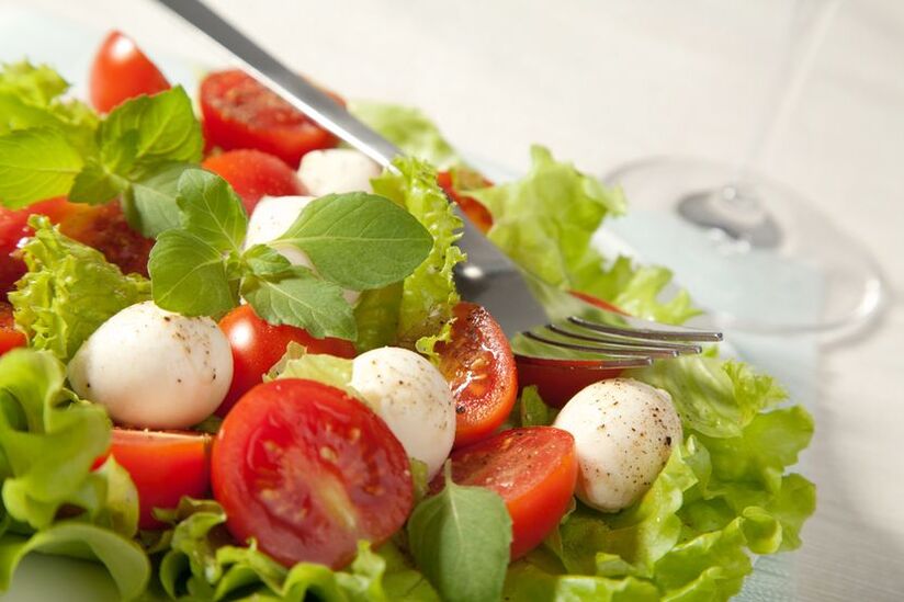 Gemüsesalat für Ducan-Diät